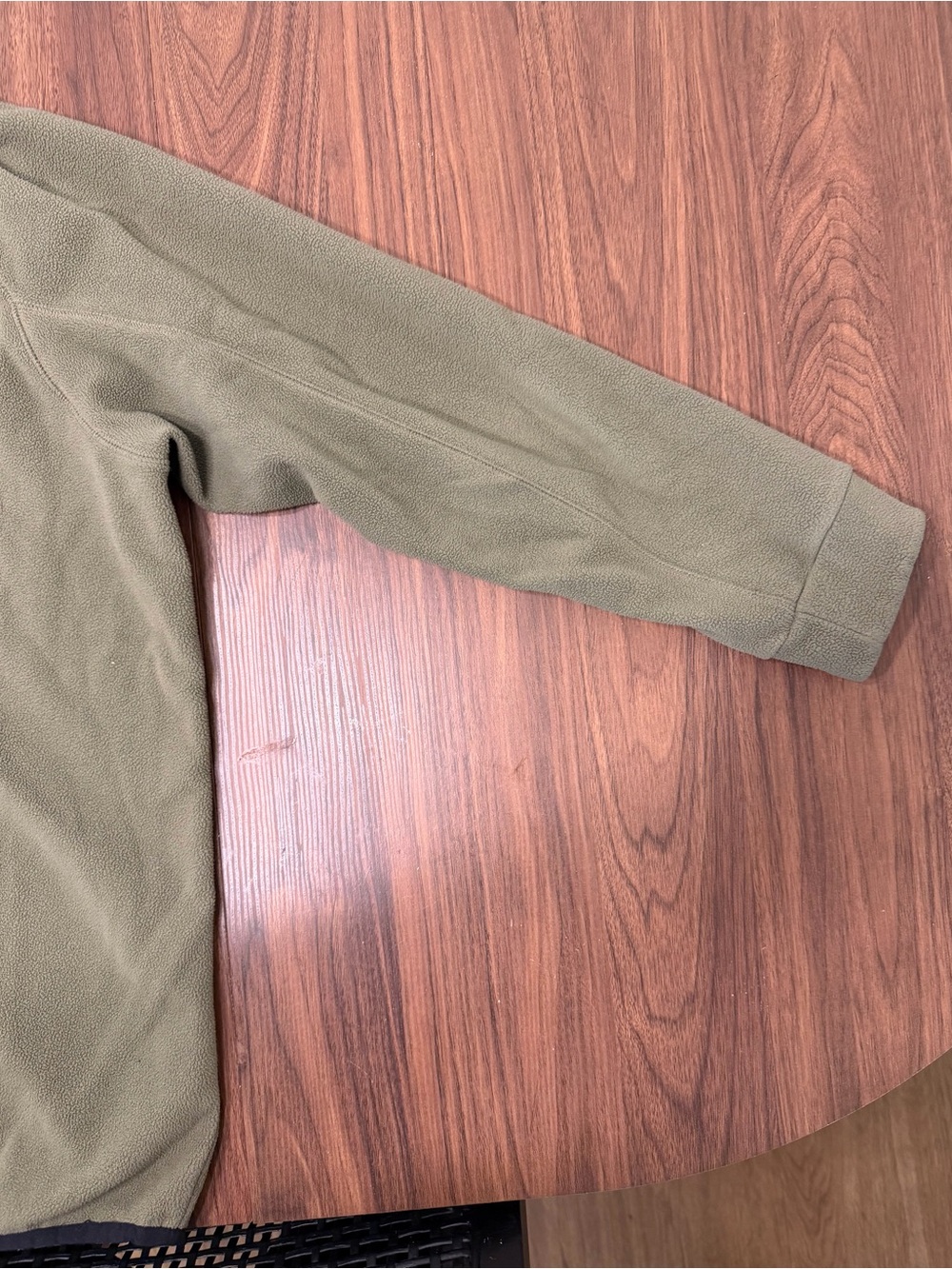 Nike Olive Green Quarter-Zip Fleece Pullover - Picture 10 of 11